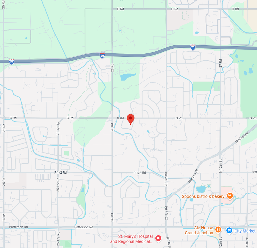 Map to Straight Edge Striping office in Grand Junction, Colorado