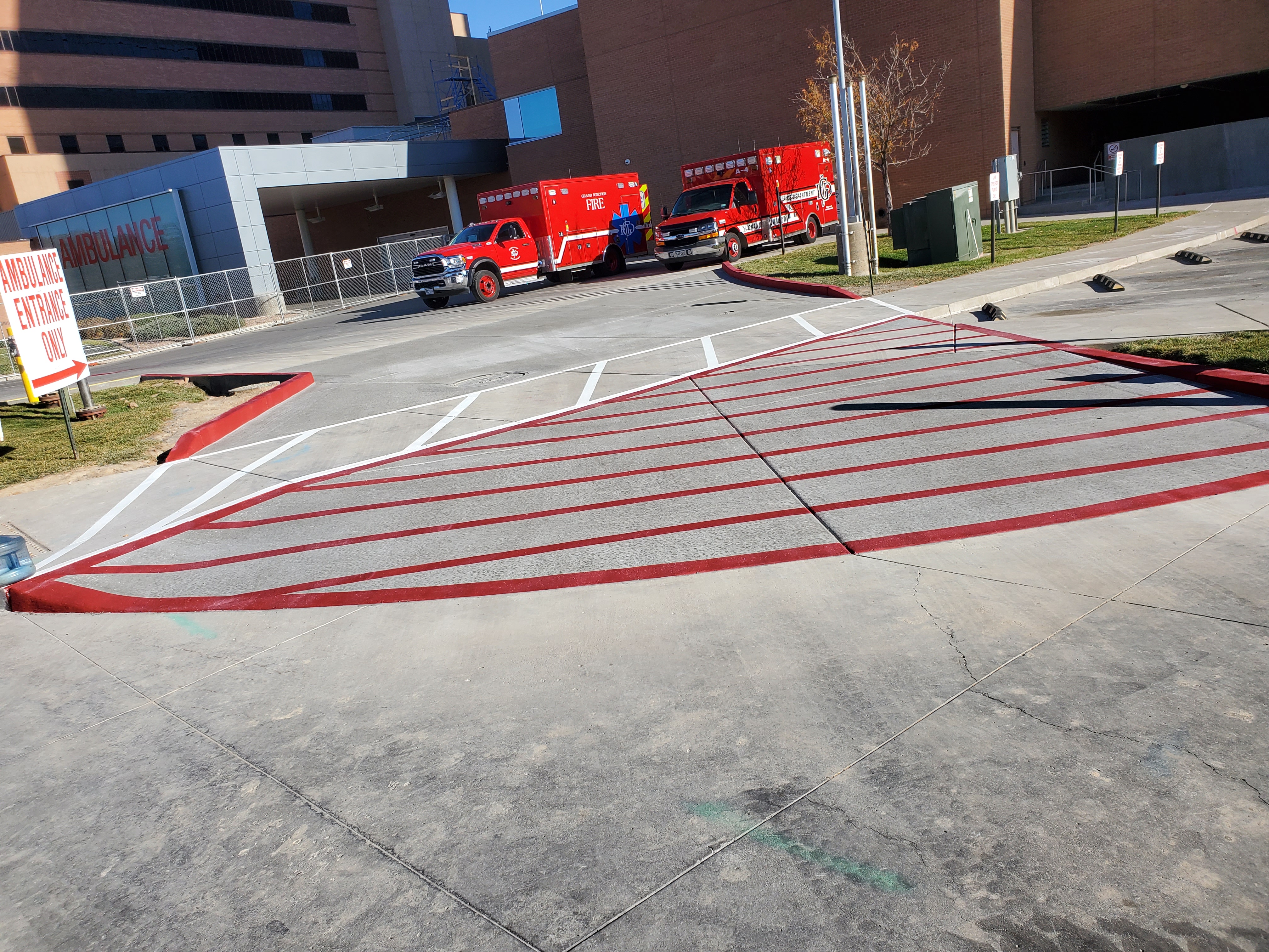 Municipal pavement marking project